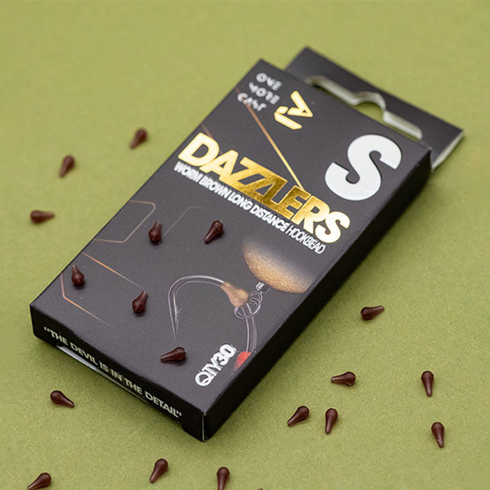Dazzlers Worm Brown Long Distance Hookbead