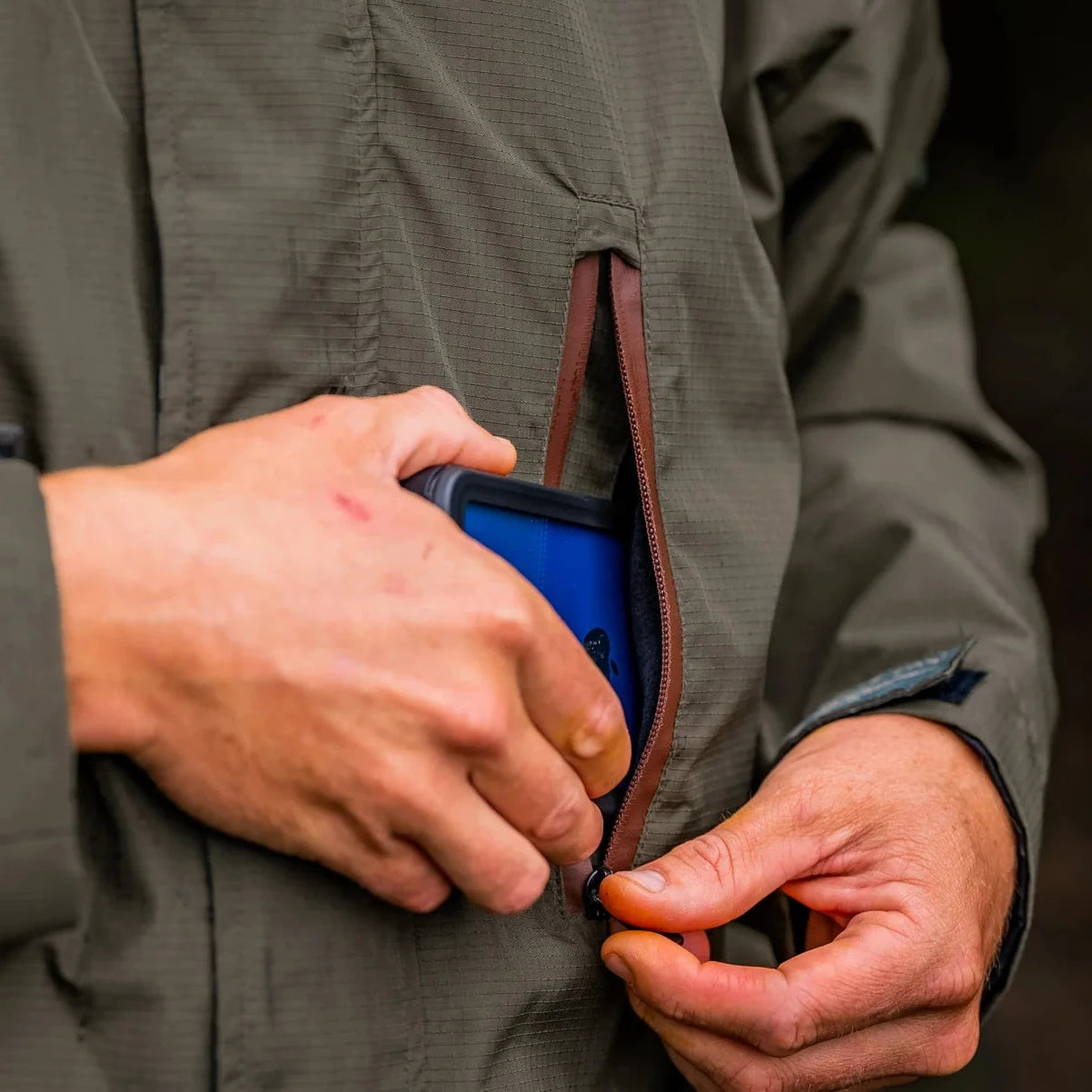 Forest Green Mrigal Spring Water Resistant Jacket