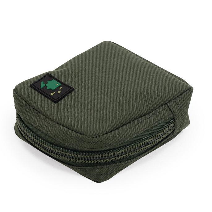 OLIVE 600D MEDIUM SOLID ZIP POUCH