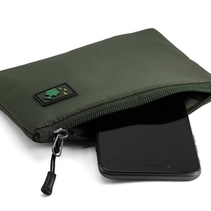 OLIVE SMALL ZIP POUCH