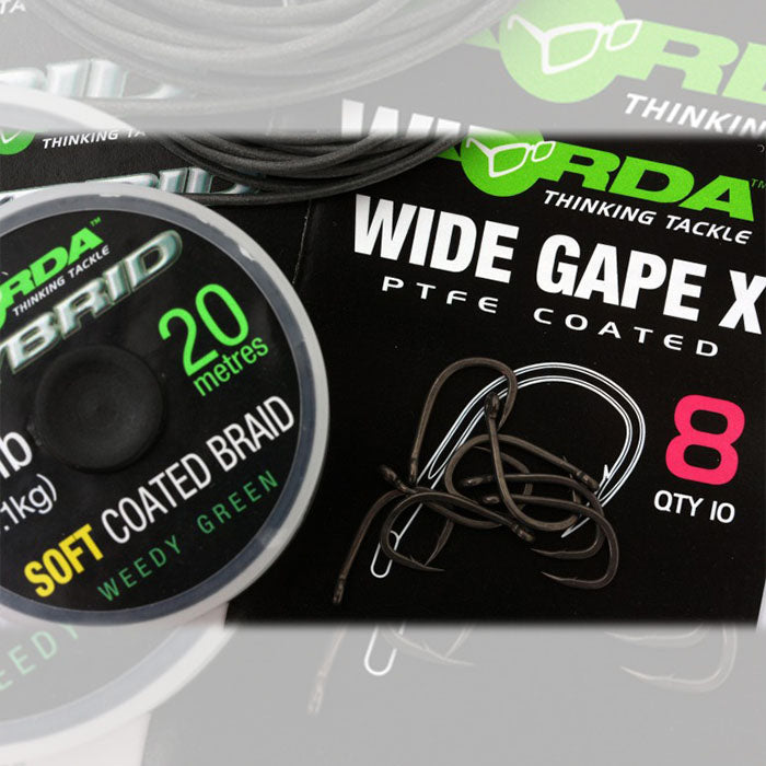 Korda Wide Gape X Hooks - Micro Barbed