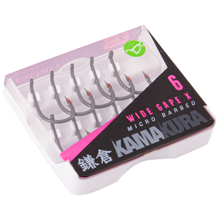 Korda Kamakura Wide Gape X Hooks - Micro Barbed