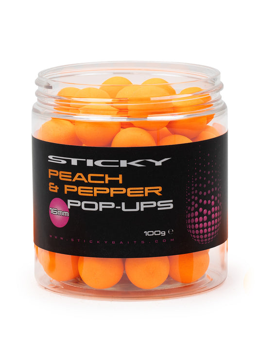 Sticky Baits Peach & Pepper Pop ups