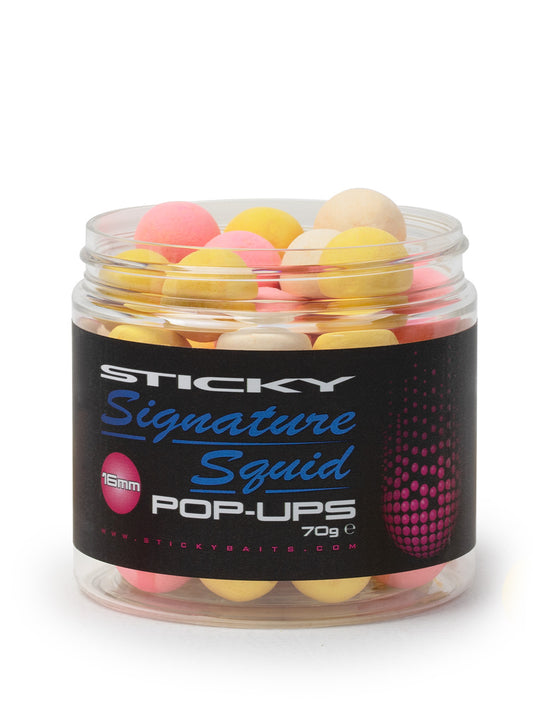 Sticky Baits Signature Squid Pop Ups - Mixed Colours