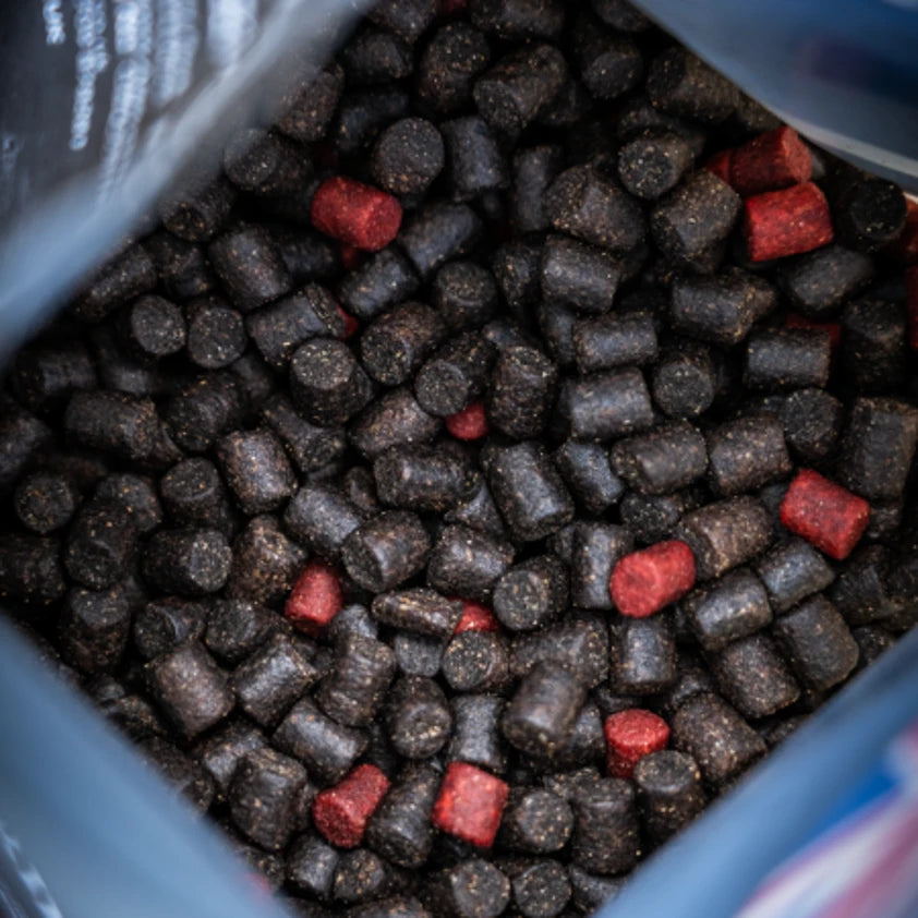 RG Baits Hot Shrimp + Liver maxi Bag Pellets – 6mm 1kg