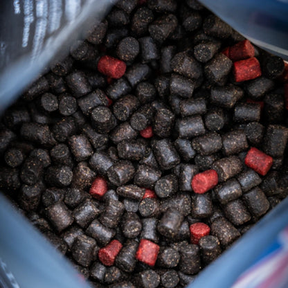 RG Baits Hot Shrimp + Liver maxi Bag Pellets – 6mm 1kg