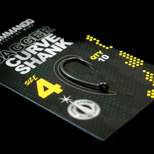 Dagger Curve Shank Hook size 4