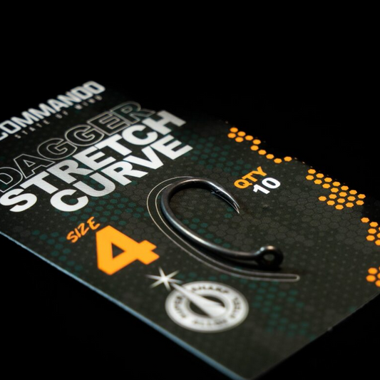 Dagger Stretched Curve Shank Hook size 4