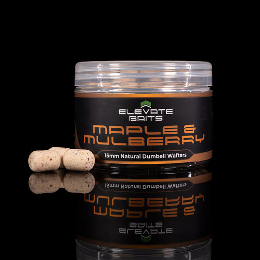 Elevate Baits Maple & Mulberry Natural Dumbell Wafters