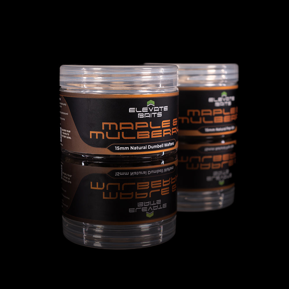 Elevate Baits Maple & Mulberry Natural Dumbell Wafters