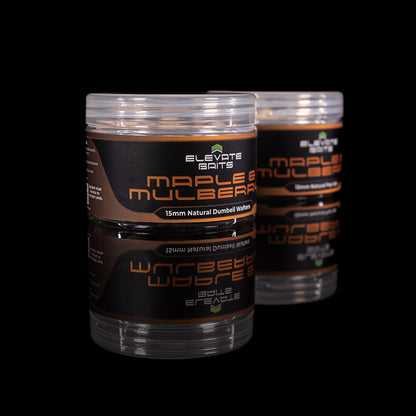 Elevate Baits Maple & Mulberry Natural Dumbell Wafters