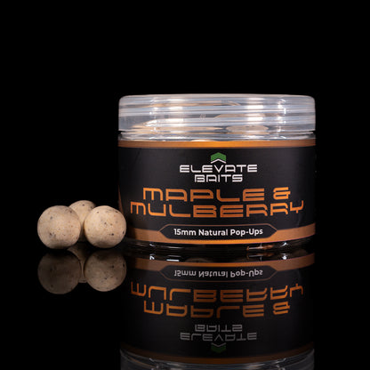 Elevate Baits Maple & Mulberry Natural Pop Ups