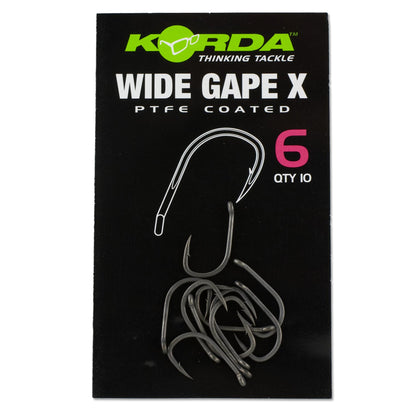 Korda Wide Gape X Hooks - Micro Barbed