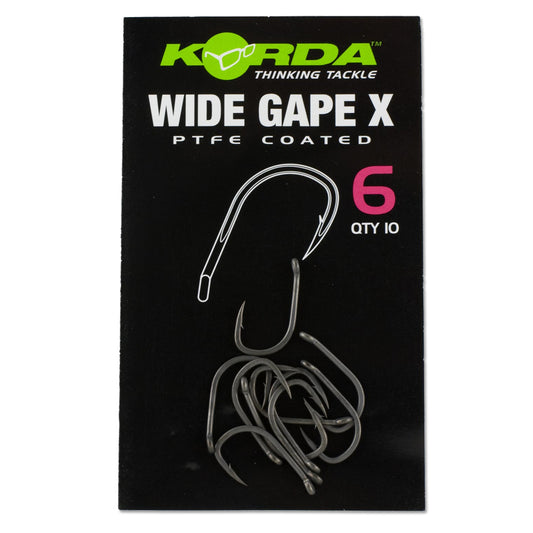 Korda Wide Gape X Hooks - Micro Barbed