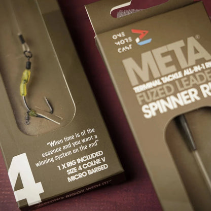 Meta Terminal Tackle All-In-1 Fuzed Leader Lead clip Cornaliner Spinner Rig