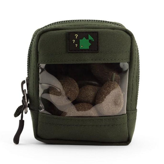 OLIVE 600D CLEAR FRONT ZIP POUCH