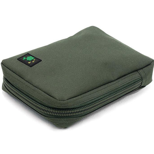 OLIVE 600D LARGE SOLID ZIP POUCH