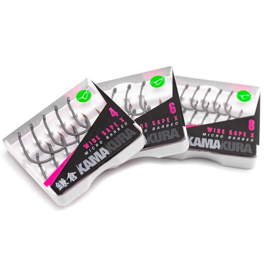 Korda Kamakura Wide Gape X Hooks - Micro Barbed