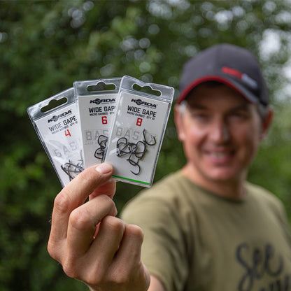 Korda Basix Wide Gape Hooks - Barbed