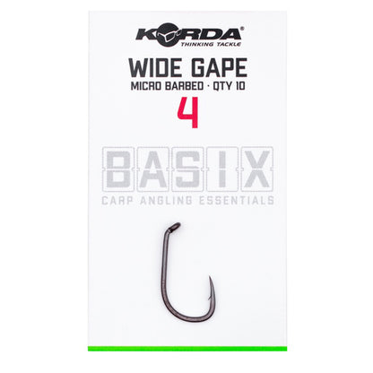 Korda Basix Wide Gape Hooks - Barbed