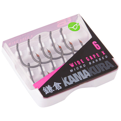 Korda Kamakura Wide Gape X Hooks - Micro Barbed