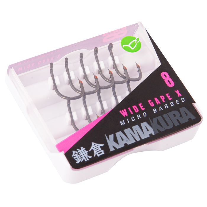 Korda Kamakura Wide Gape X Hooks - Micro Barbed