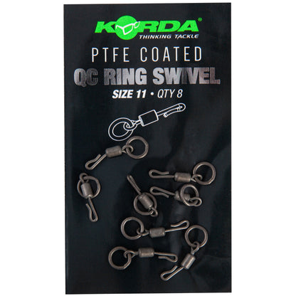 Korda PTFE Coated QC Ring Swivel