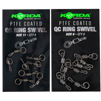 Korda PTFE Coated QC Ring Swivel