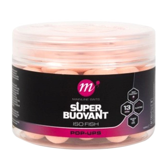 Mainline - ISO Fish Super Buoyant Pop-Ups - 13mm Washed Pink