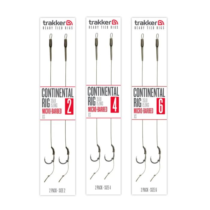 Trakker - Continental Ready-Tied Rigs 2 Pack (Micro Barbed)