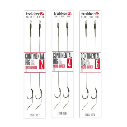 Trakker - Continental Ready-Tied Rigs 2 Pack (Micro Barbed)