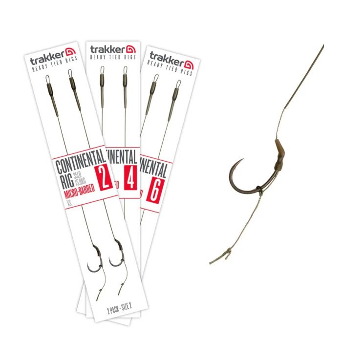 Trakker - Continental Ready-Tied Rigs 2 Pack (Micro Barbed)